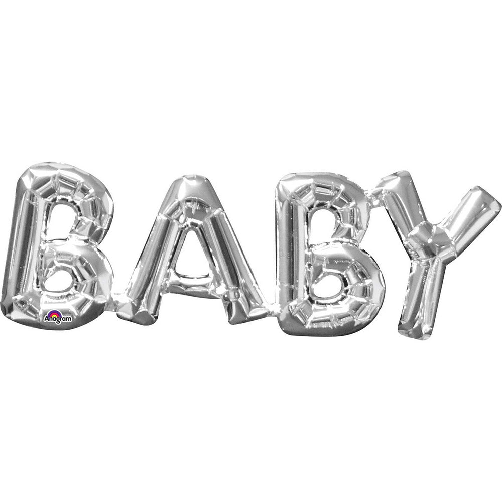 Anagram "Baby" Script Phrase Silver Foil
