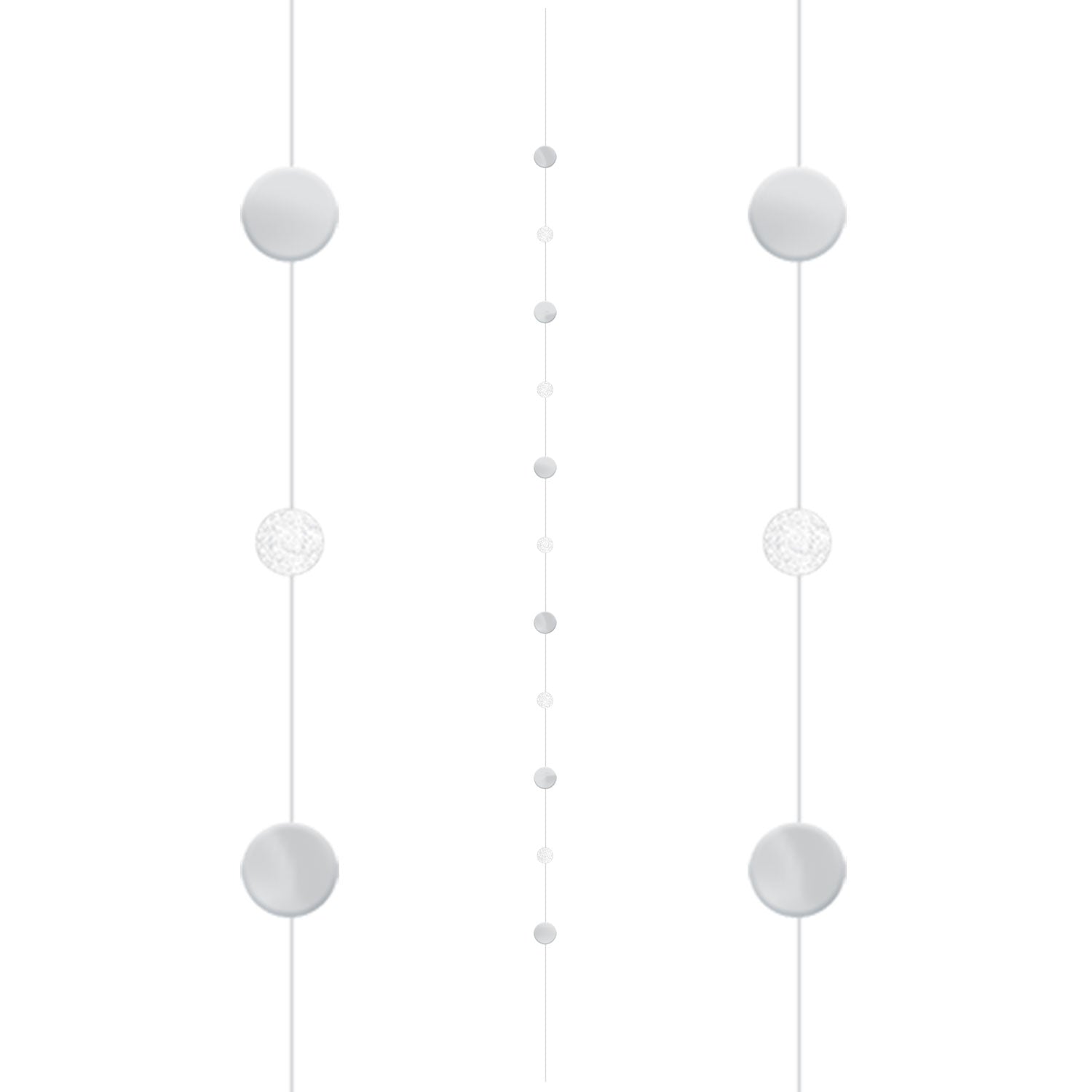 Balloon Fun Strings 1.82m - White/Silver