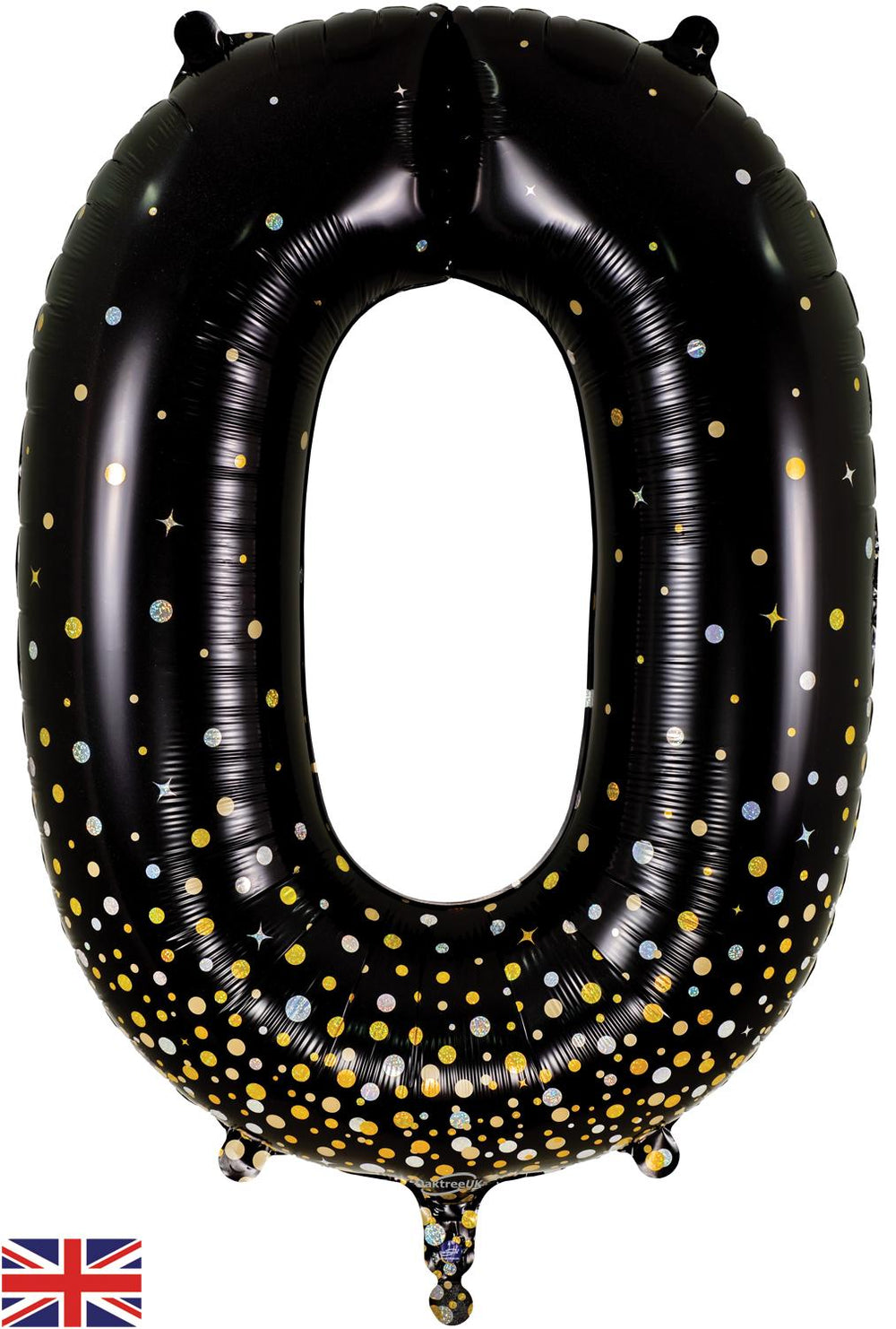Oaktree Sparkling Fizz Black Gold Foil Numbers 0-9
