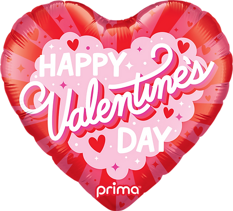 Prima Happy Valentine's Day Burst Heart