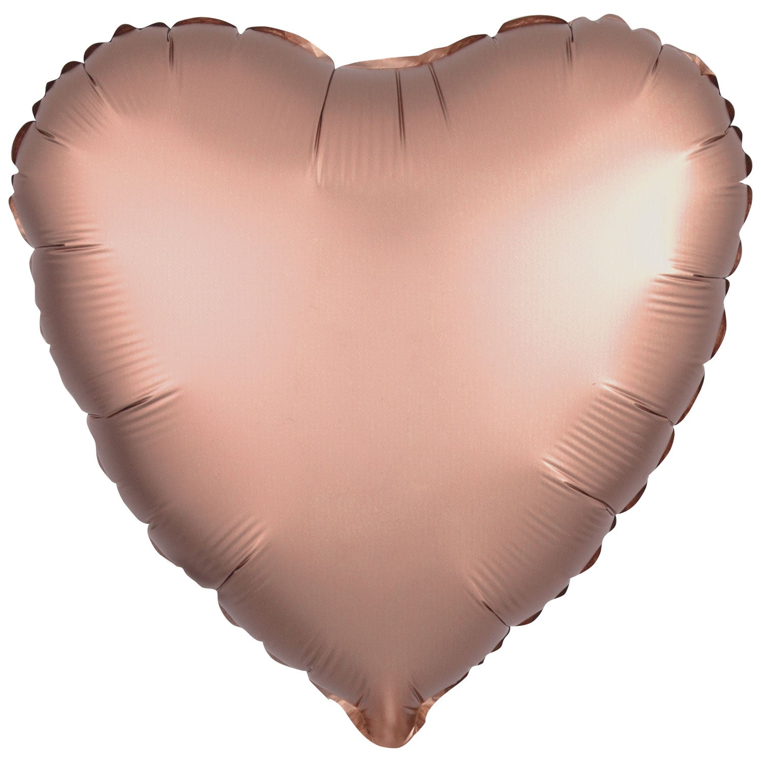 Amscan Metallic Rose Gold Heart Foil