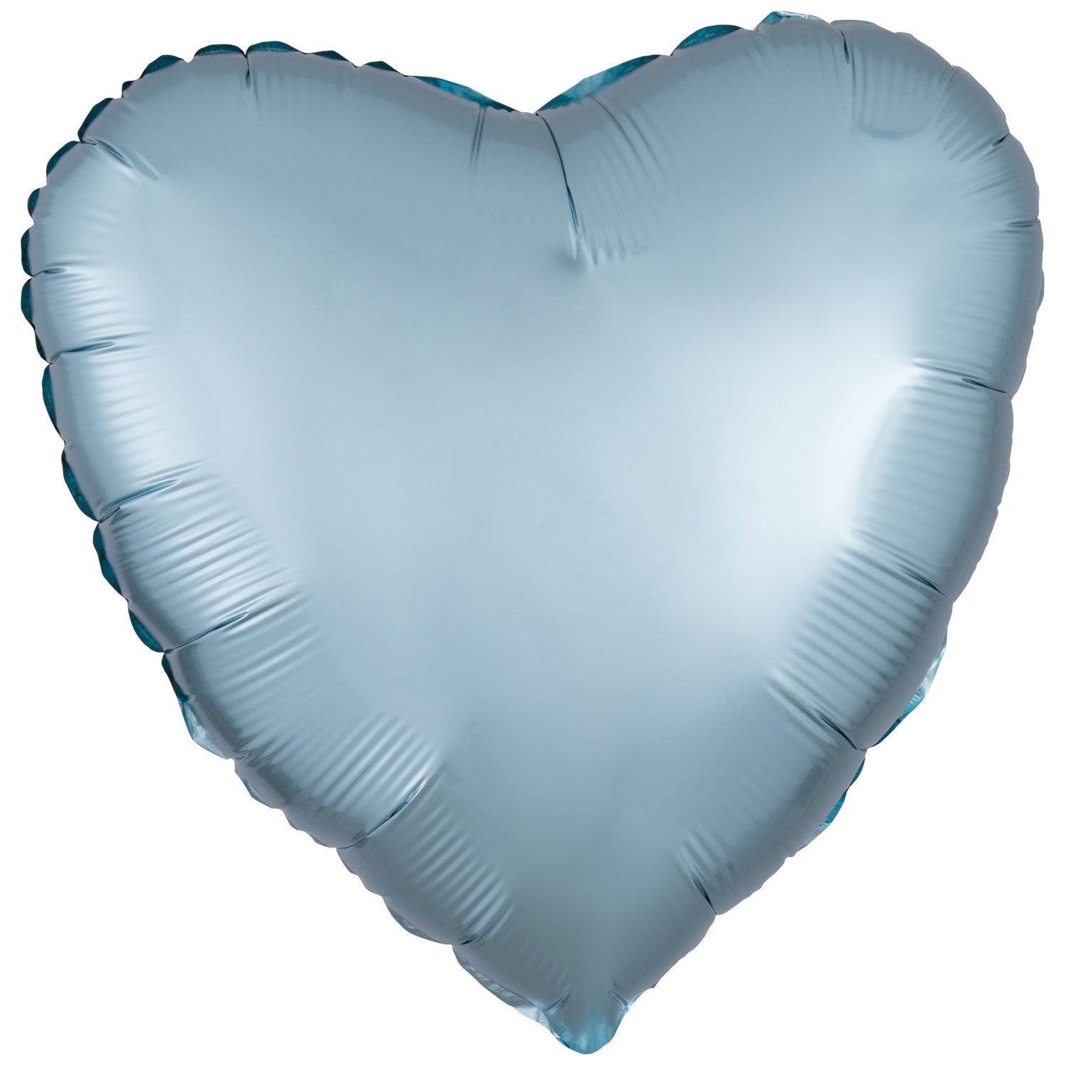 Amscan Silk Lustre Pastel Blue Heart Foil