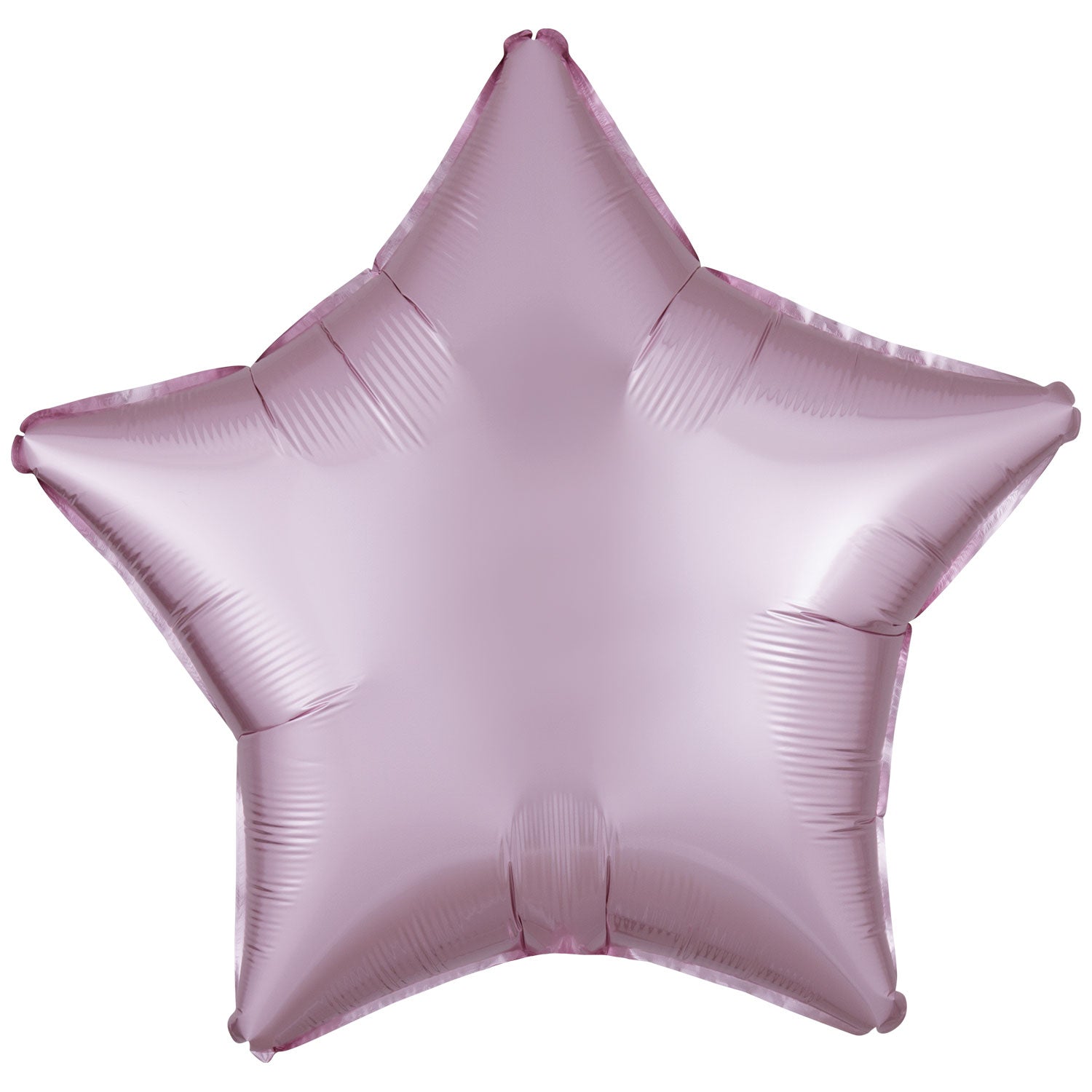 Amscan Silk Lustre Pastel Pink Star Foil