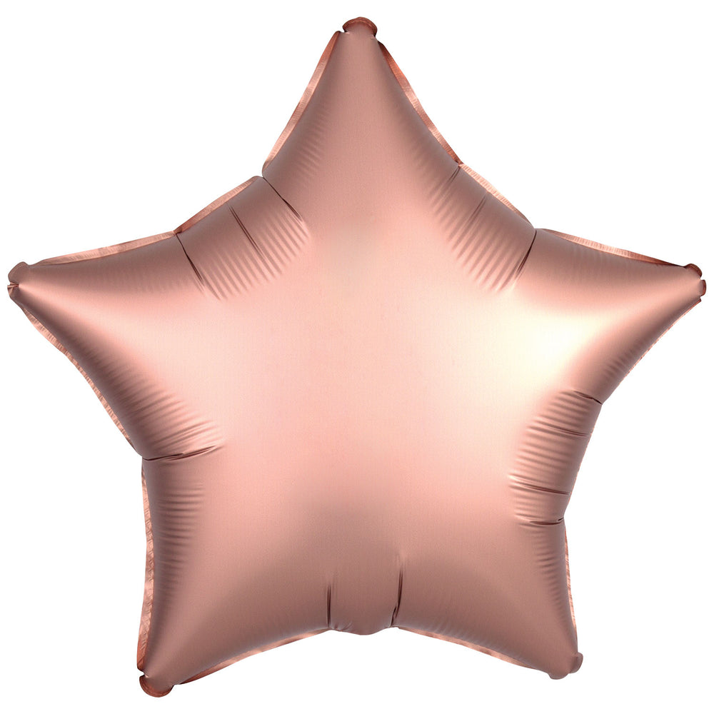 Amscan Silk Lustre Rose Copper Star Foil