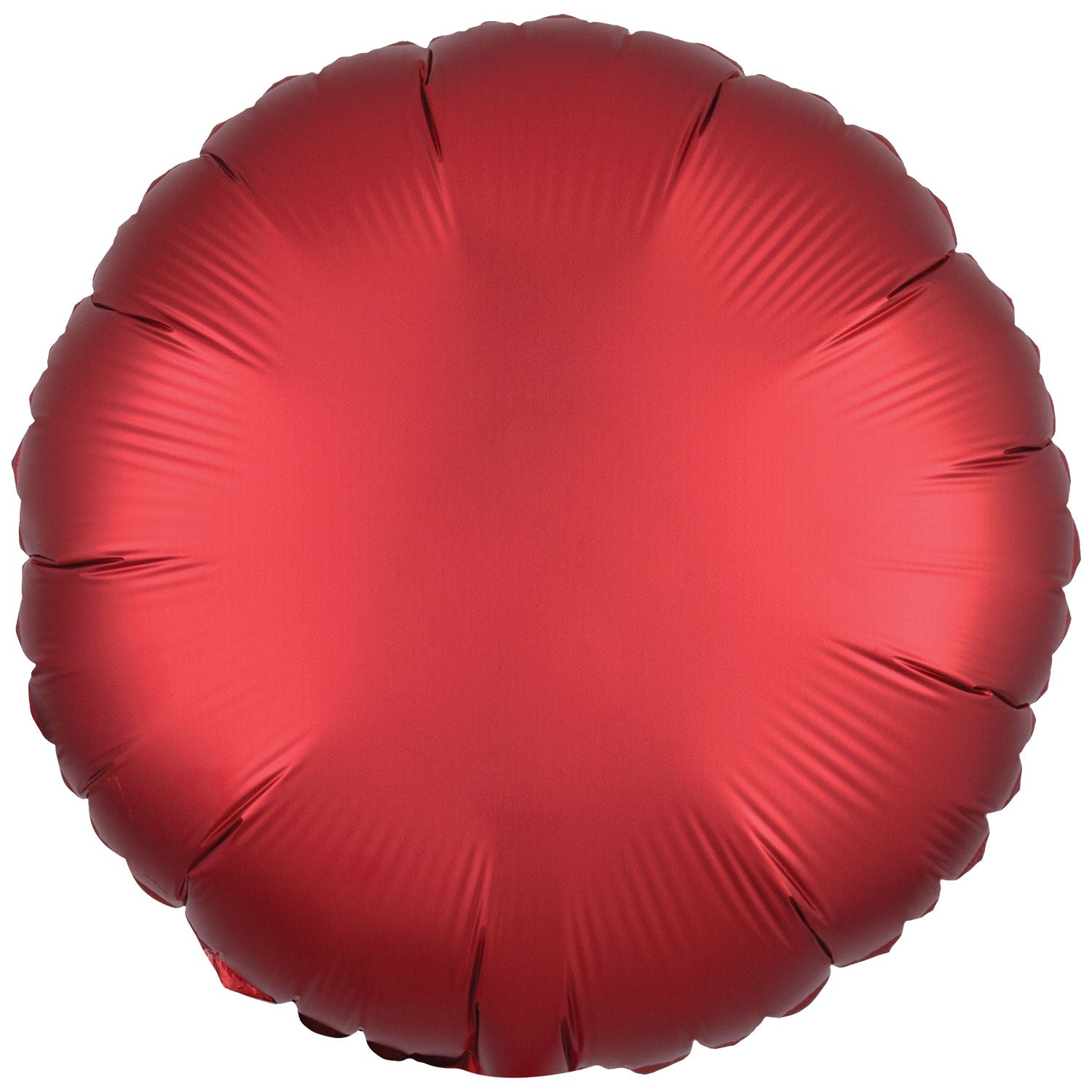 Amscan Silk Lustre Dark Red Circle Foil
