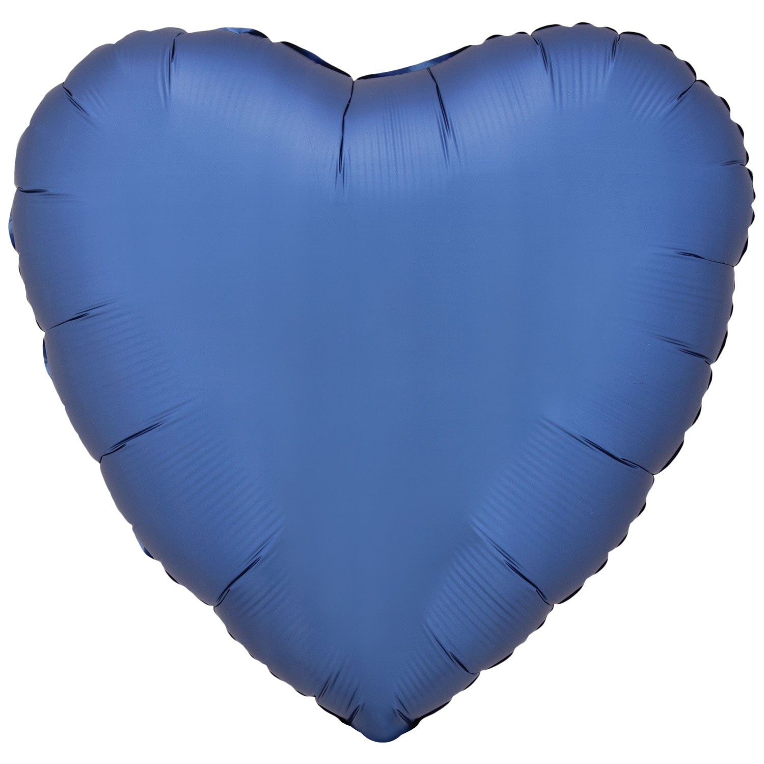 Amscan Silk Lustre Azure Blue Heart Foil