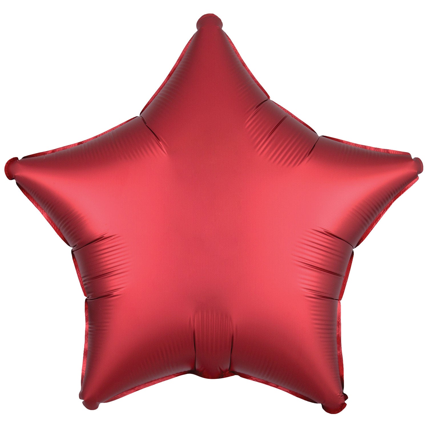 Amscan Silk Lustre Dark Red Star Foil
