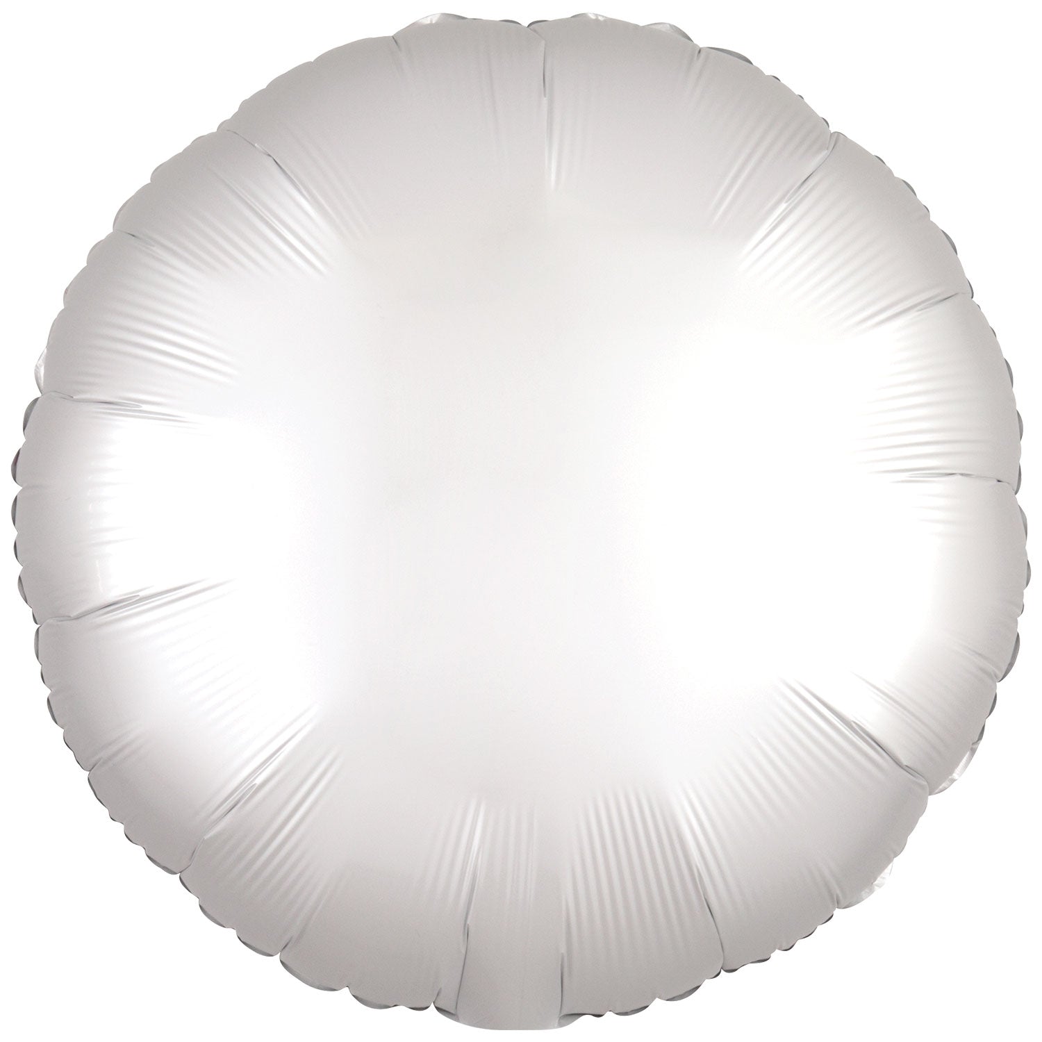 Amscan Silk Lustre White Circle Foil