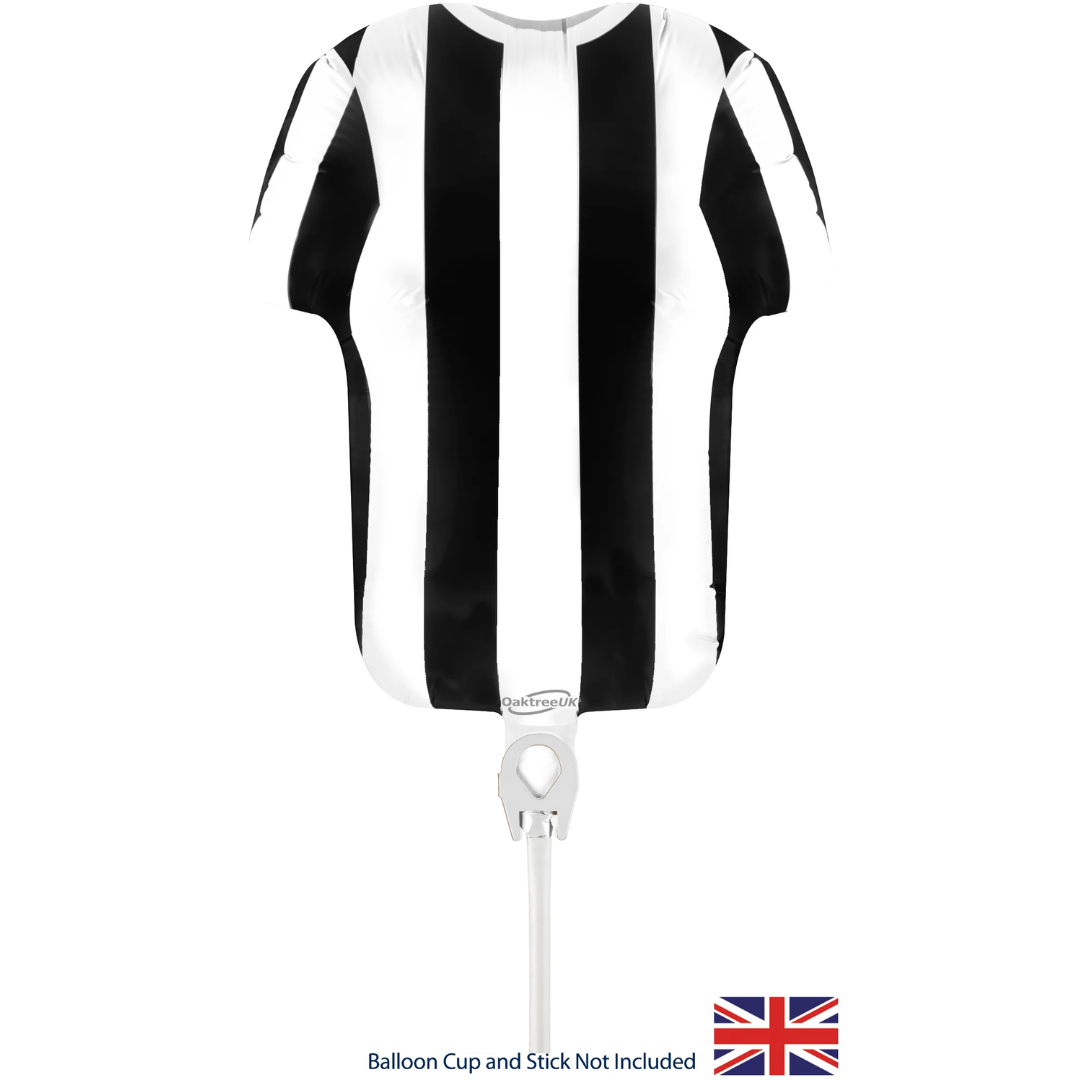 Oaktree Sports Shirt Black White Stripe Metallic