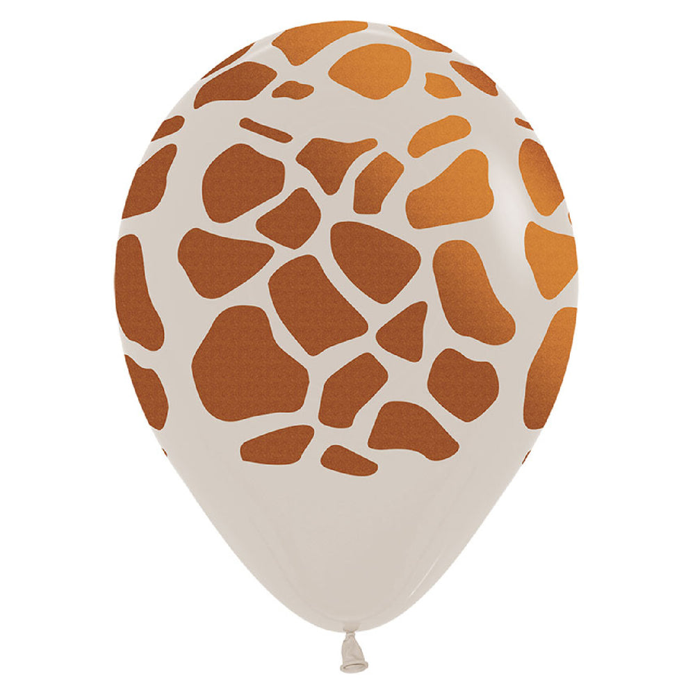 Sempertex Giraffe Print Latex Balloons