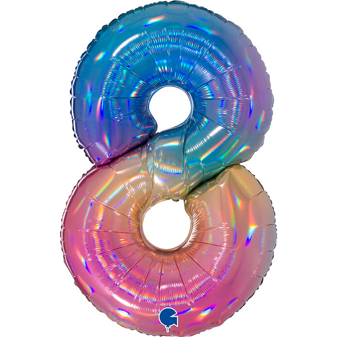 Grabo Colourful Rainbow Foil Numbers 0-9