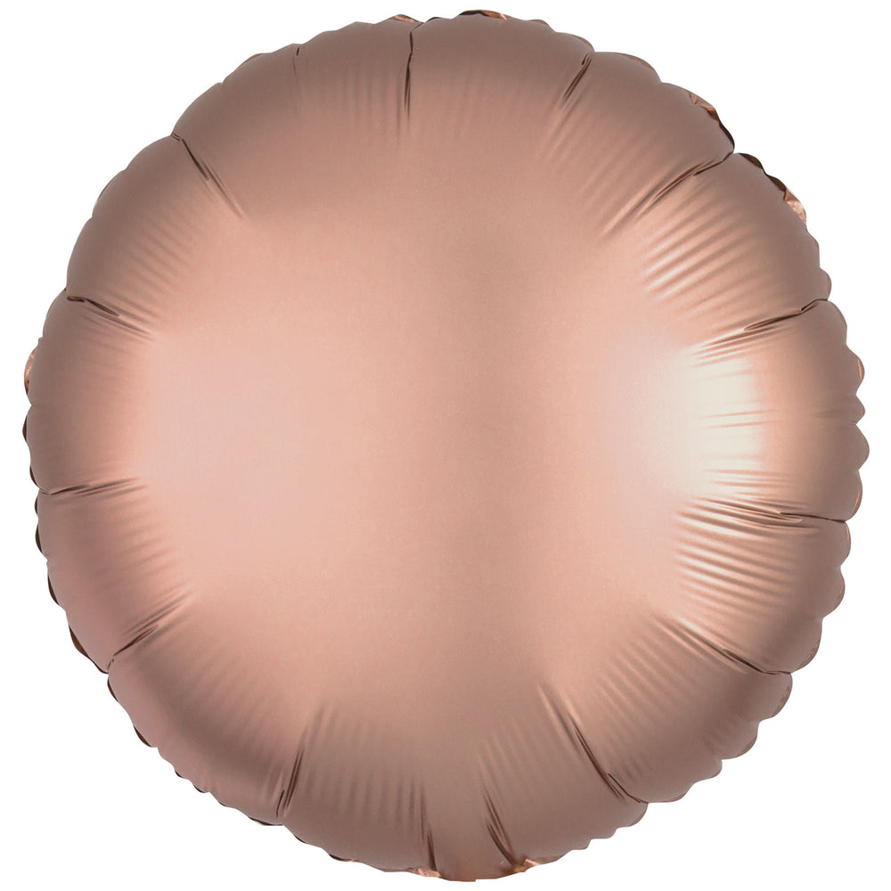 Amscan Metallic Rose Gold Circle Foil