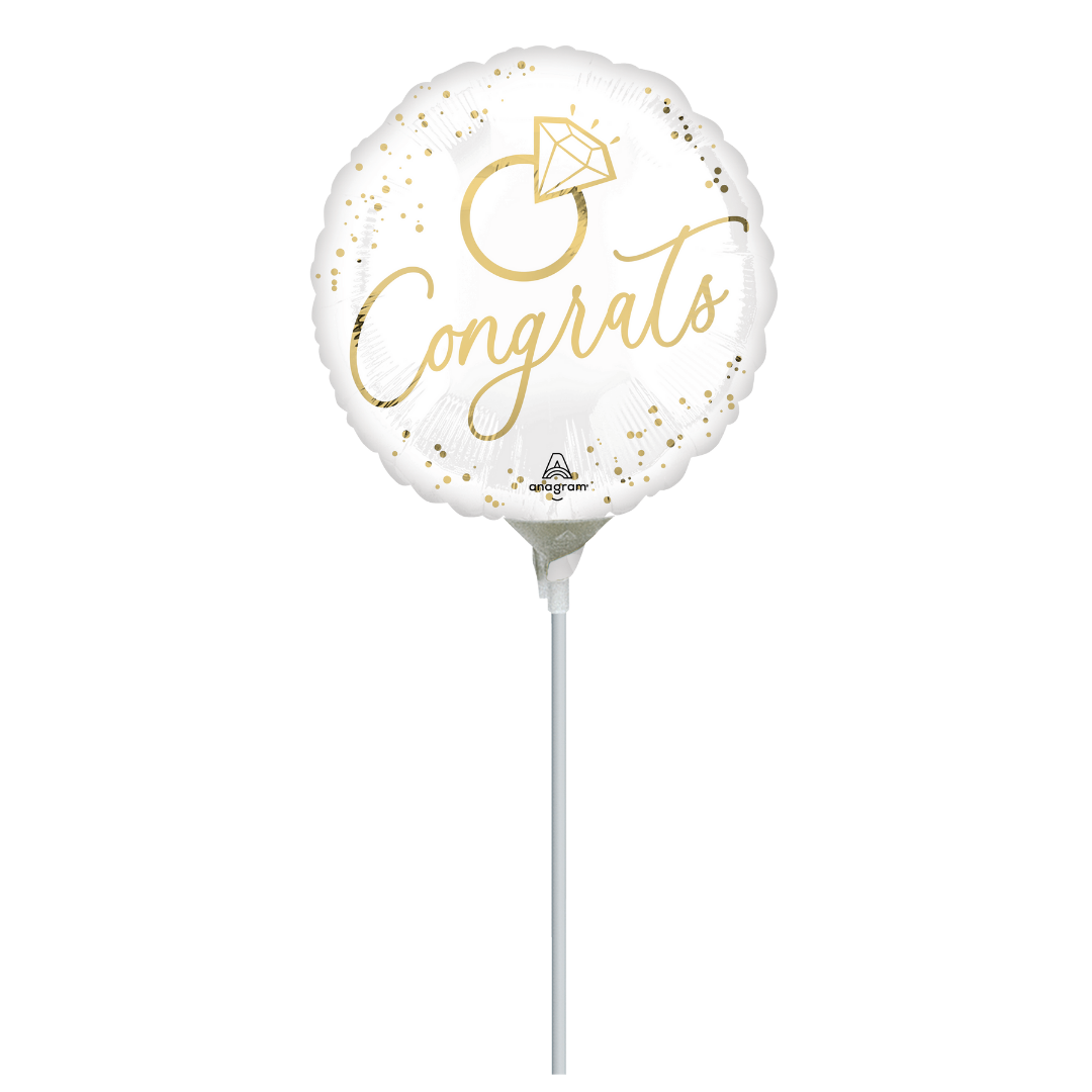 Anagram Mini Foil Gold Wedding Congrats
