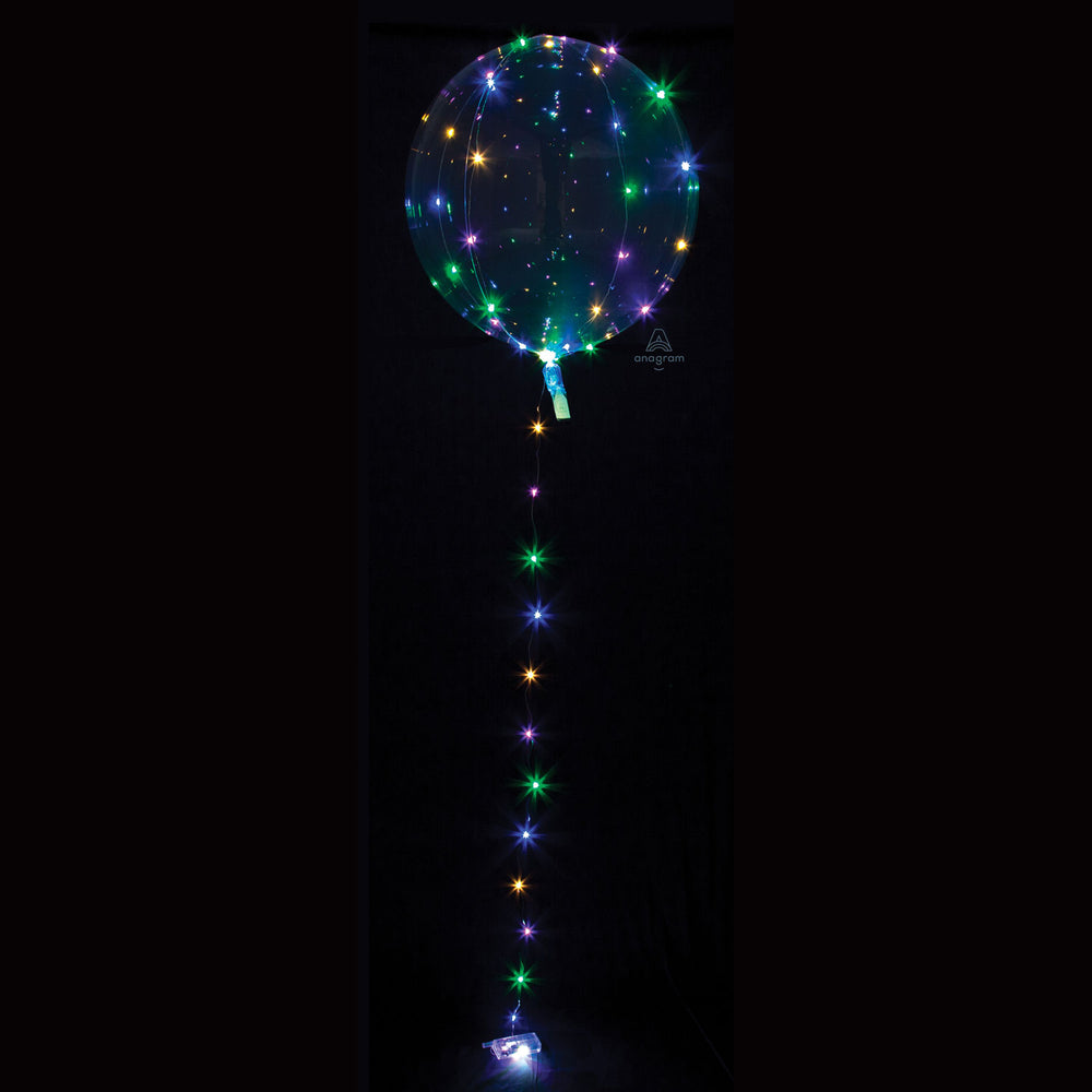 Anagram Crystal Clearz Multi Colour LED Jumbo Balloons 1