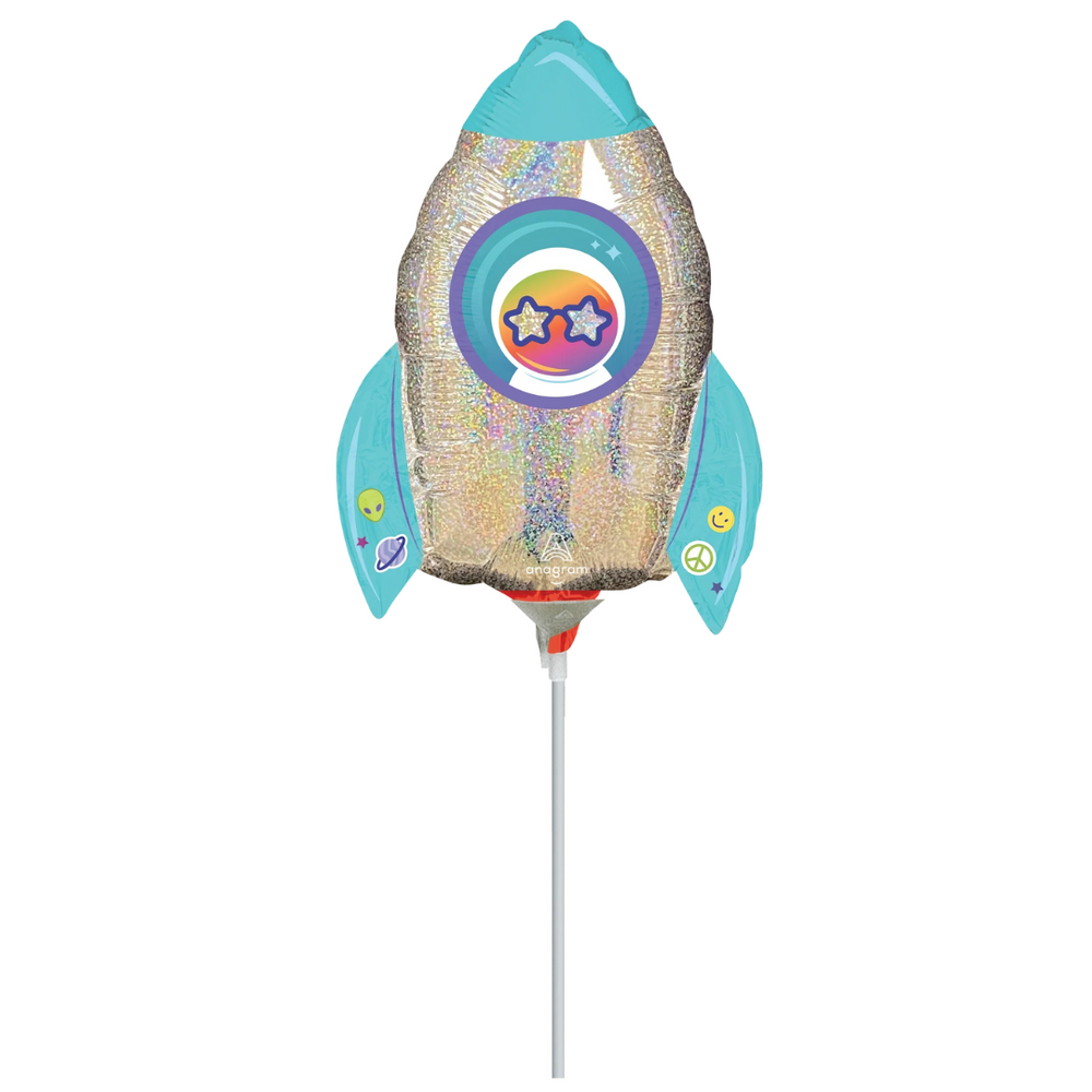 Anagram Minishape Holographic Outer Space Foil