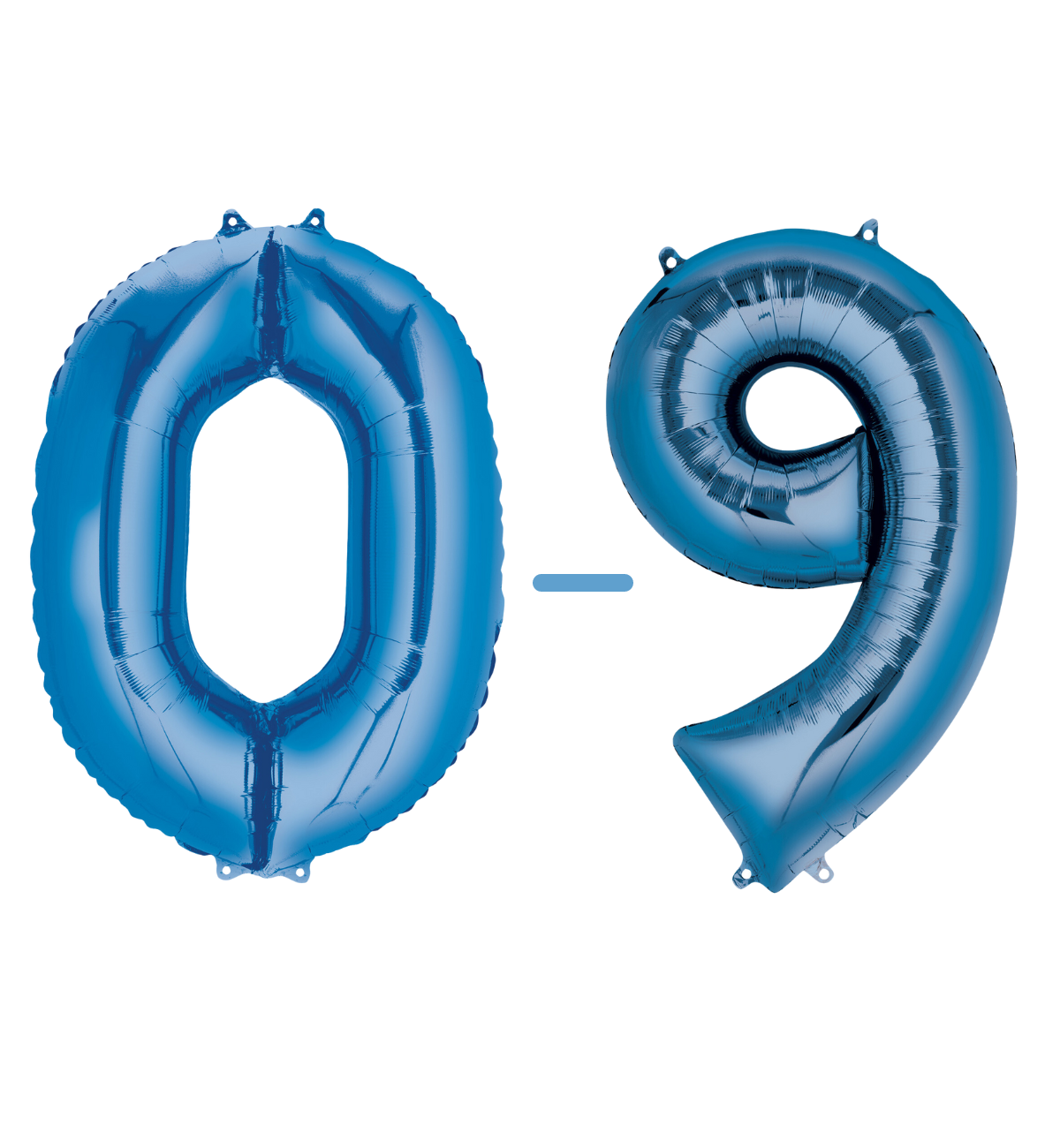 Anagram SuperShape Anagram Blue Foil Numbers 0-9