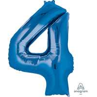 Anagram SuperShape Anagram Blue Foil Numbers 4