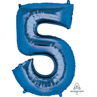 Anagram SuperShape Anagram Blue Foil Numbers 5