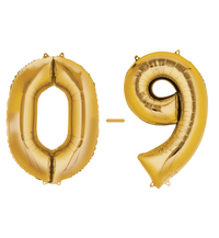 Anagram SuperShape Anagram Gold Foil Numbers 0-9