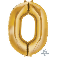 Anagram SuperShape Anagram Gold Foil Numbers 0