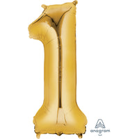 Anagram SuperShape Anagram Gold Foil Numbers 1