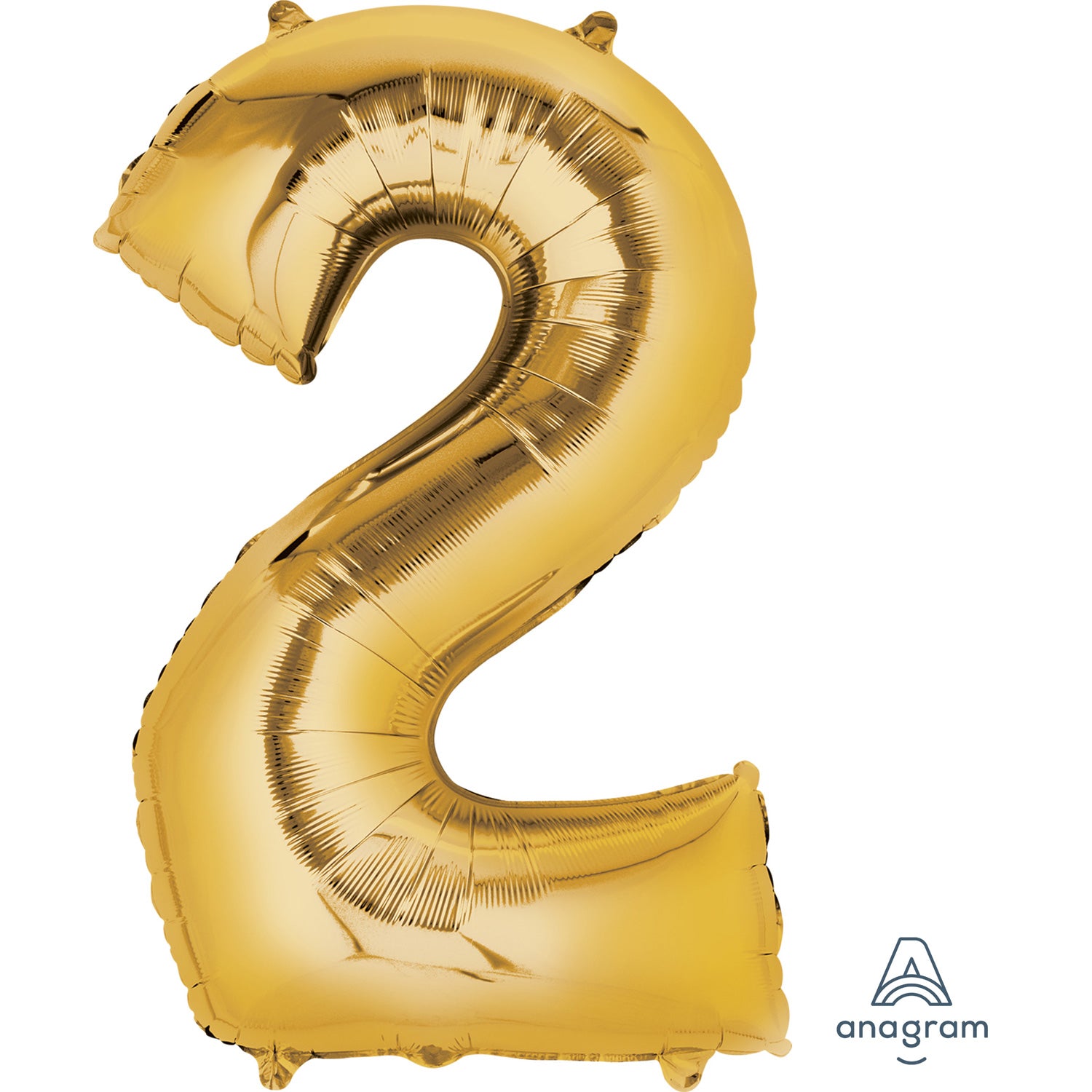 Anagram SuperShape Anagram Gold Foil Numbers 2