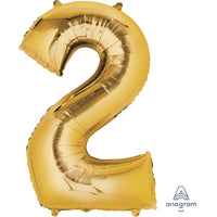Anagram SuperShape Anagram Gold Foil Numbers 2