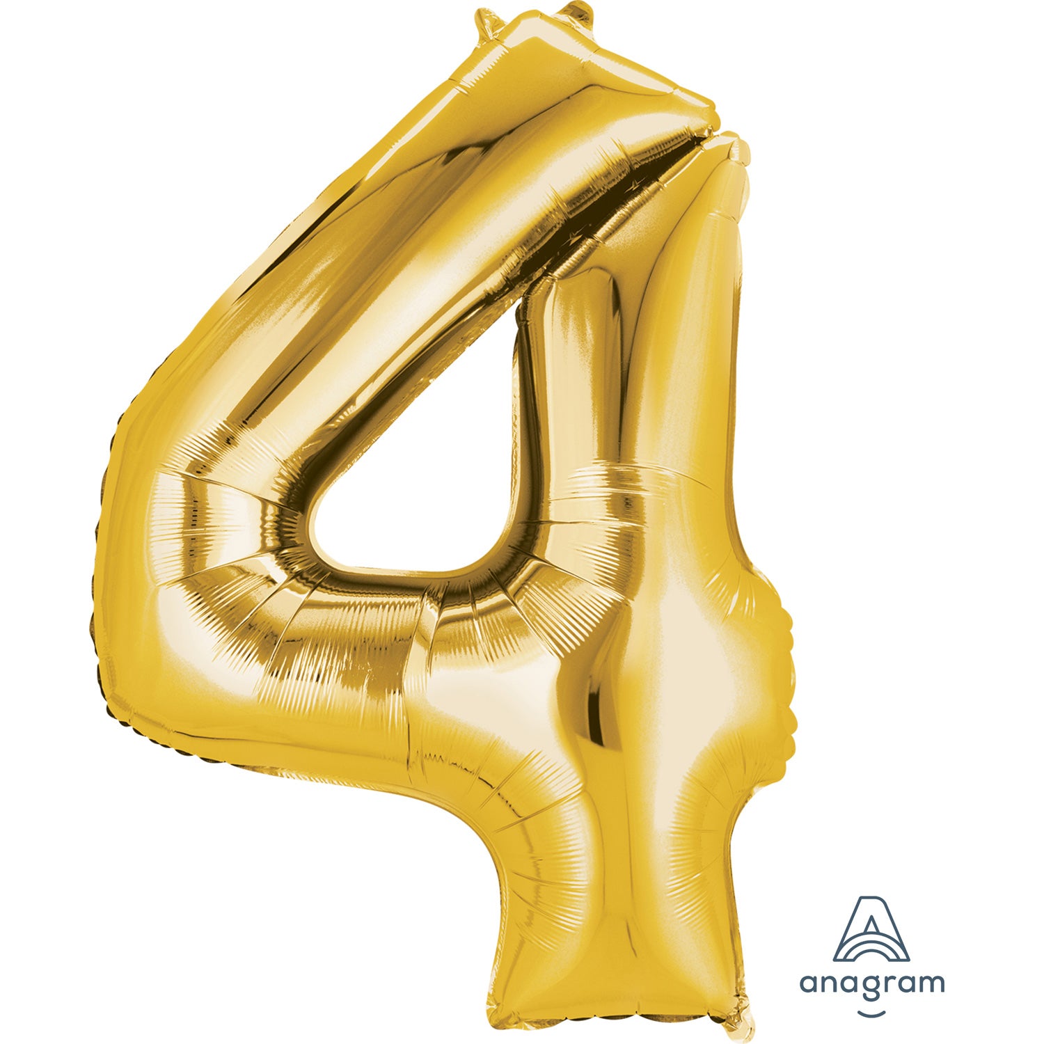 Anagram SuperShape Anagram Gold Foil Numbers 4