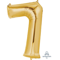Anagram SuperShape Anagram Gold Foil Numbers 7
