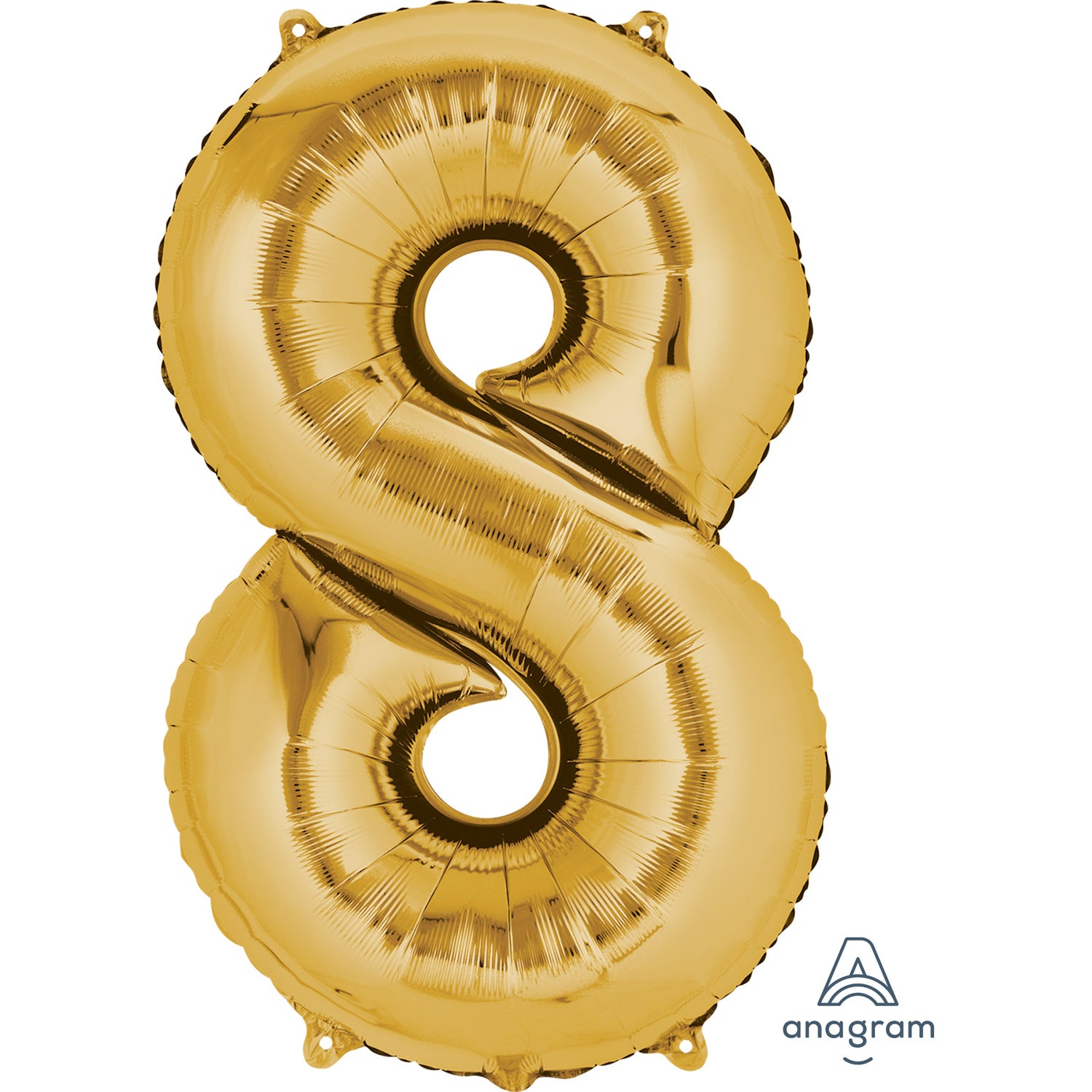 Anagram SuperShape Anagram Gold Foil Numbers 8
