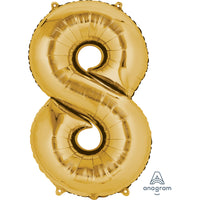 Anagram SuperShape Anagram Gold Foil Numbers 8