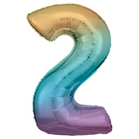 Anagram SuperShape Anagram Pastel Rainbow Foil Numbers 2