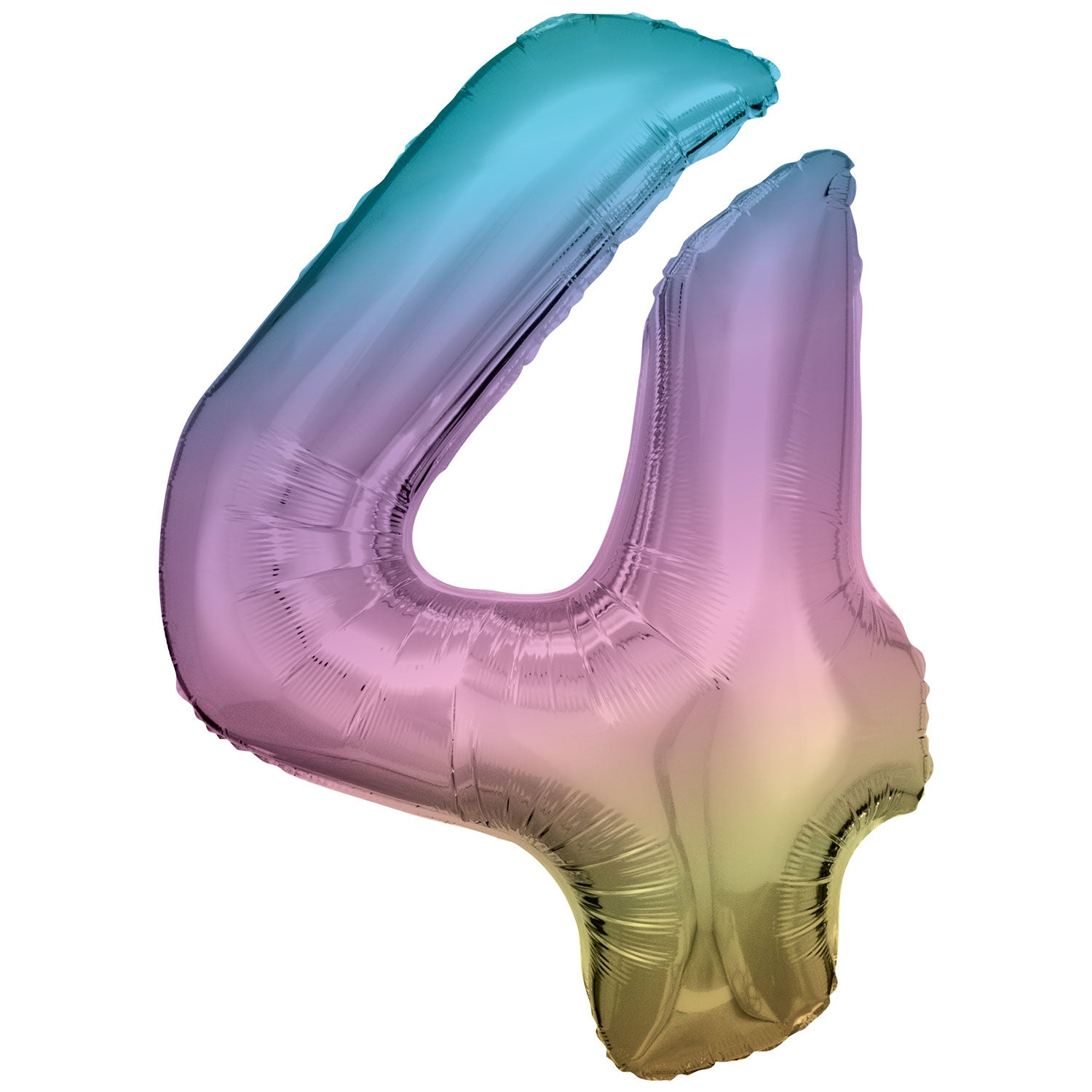 Anagram SuperShape Anagram Pastel Rainbow Foil Numbers 4