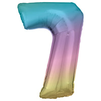 Anagram SuperShape Anagram Pastel Rainbow Foil Numbers 7