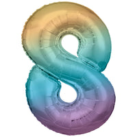 Anagram SuperShape Anagram Pastel Rainbow Foil Numbers 8
