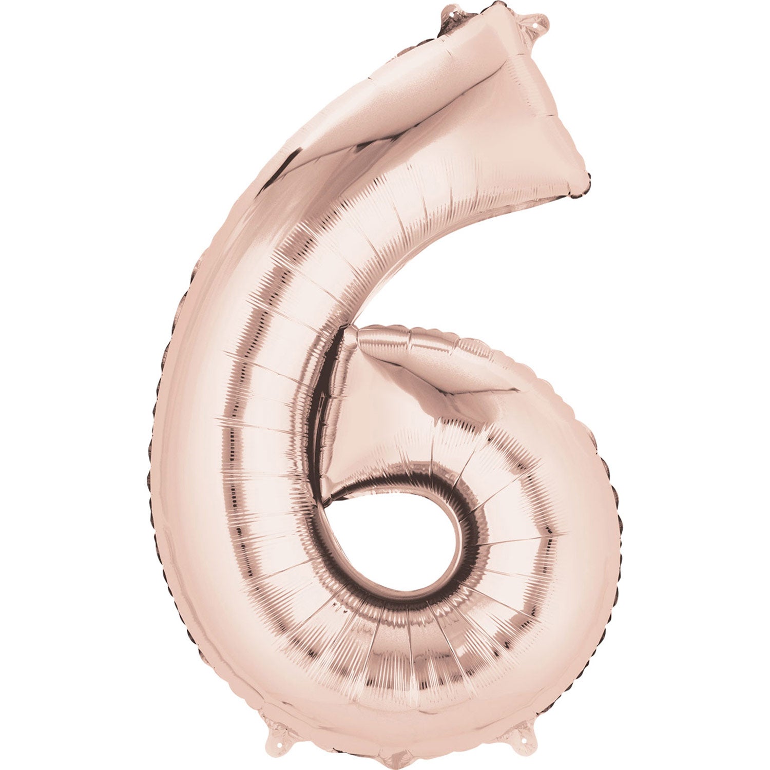Anagram SuperShape Anagram Rose Gold Foil Numbers 6