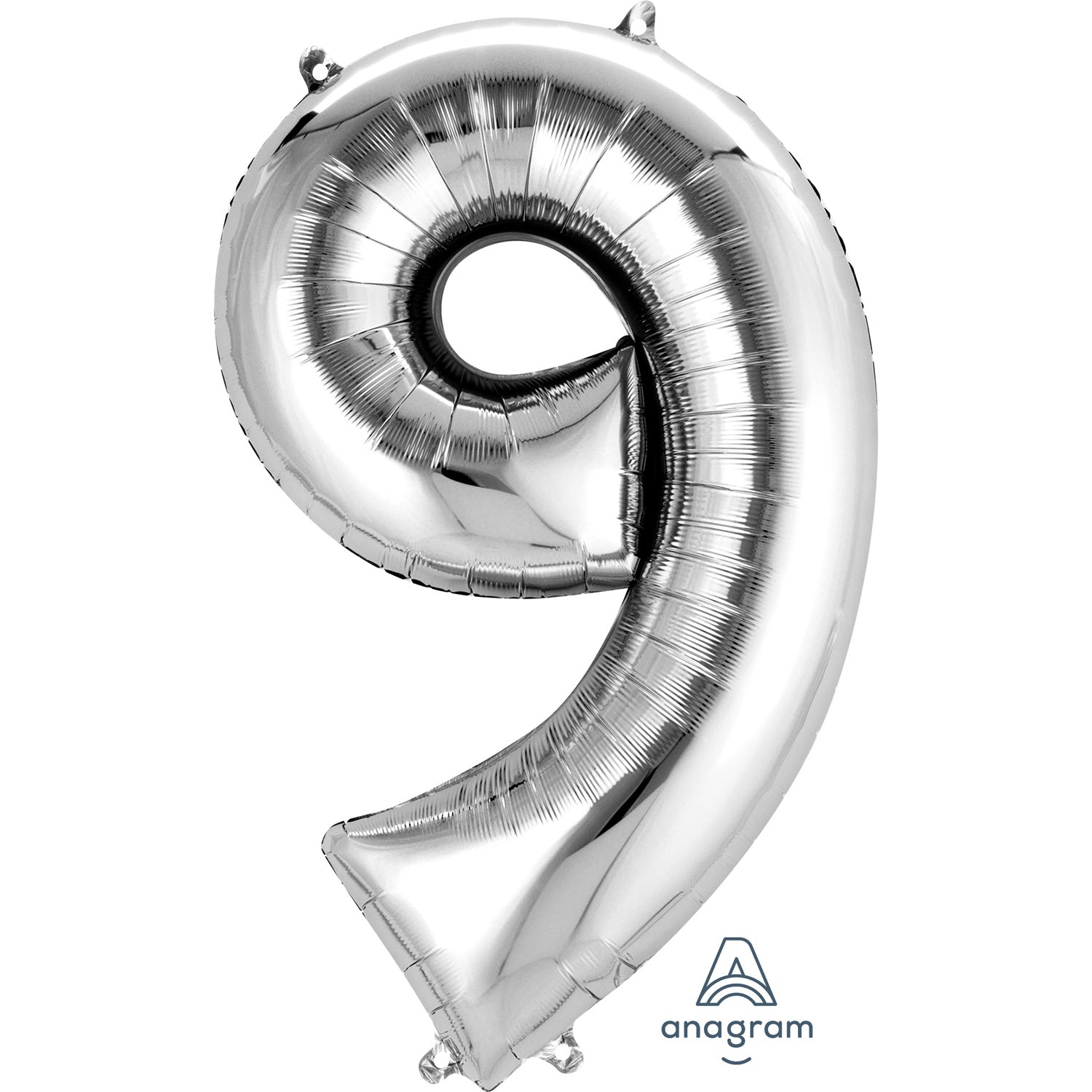 Anagram SuperShape Anagram Silver Foil Numbers 9