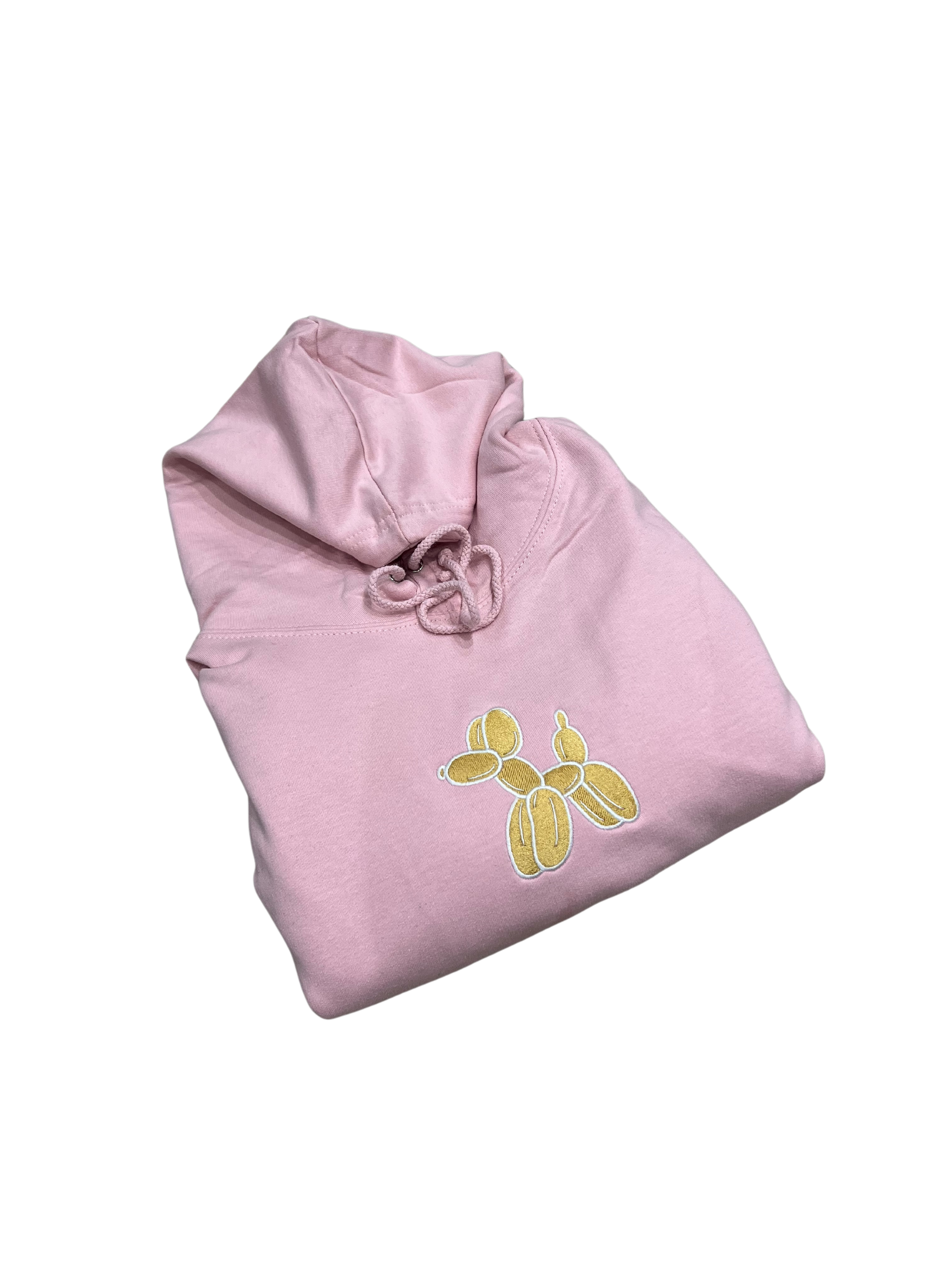 Balloon Dog Hoodie - Baby Pink