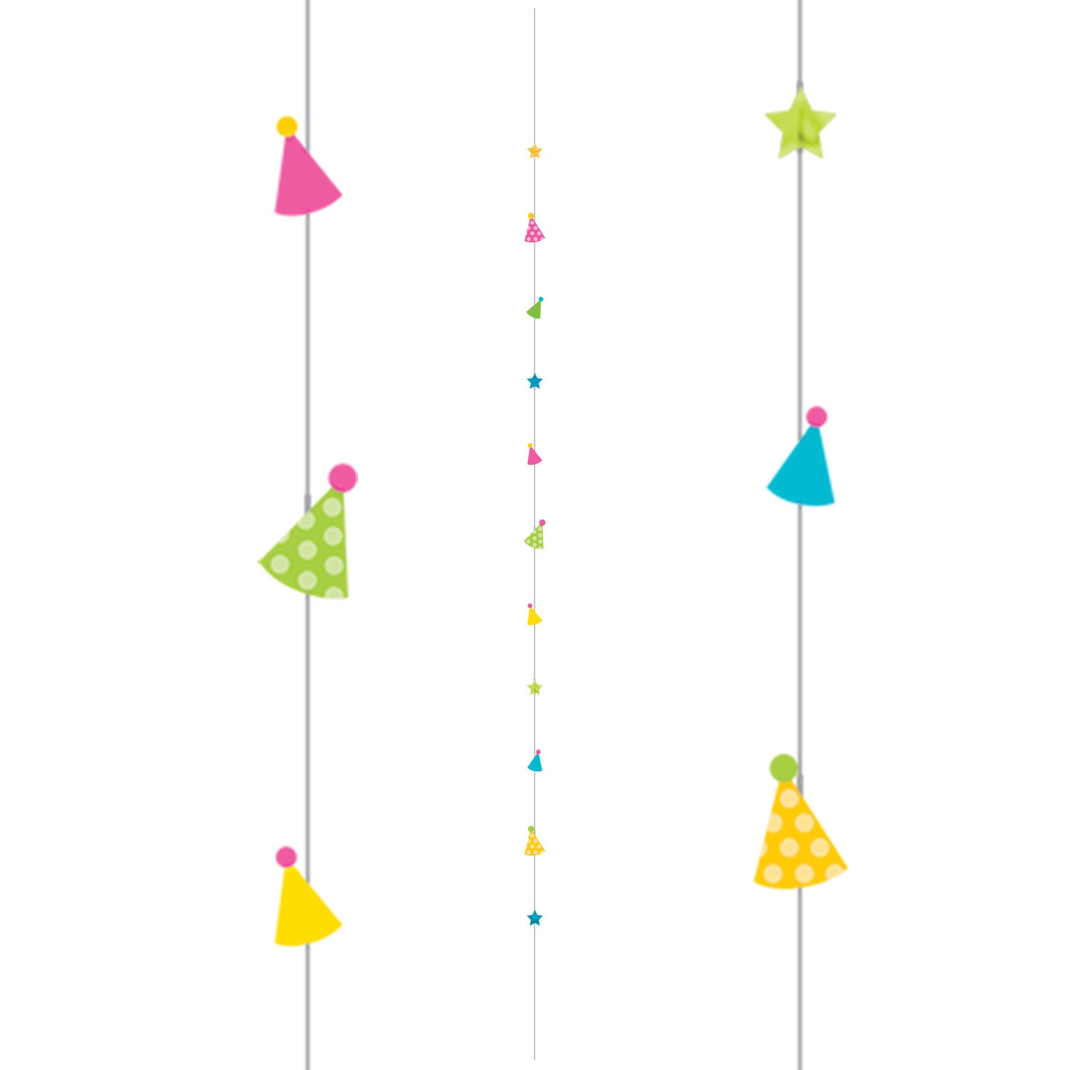 Balloon Fun Strings 1.82m - Party Hat