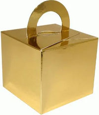 Balloon Weight Boxes - metallic gold