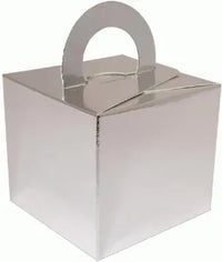 Balloon Weight Boxes - metallic silver