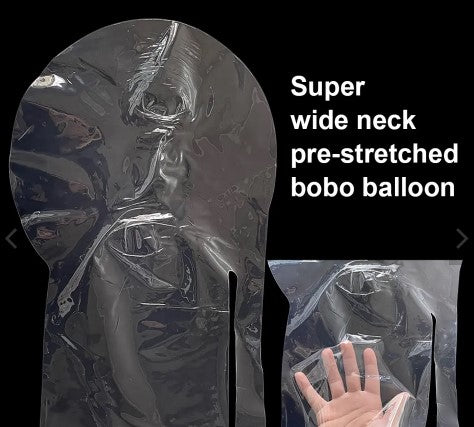 Clear Super Wide Neck 30" Bobo Bubble Balloon - Unpackaged_2