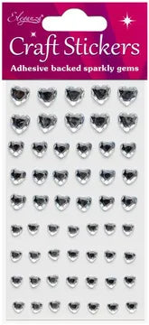 Eleganza Diamante Heart Stickers