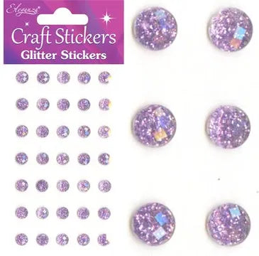 Eleganza Glitter Gem Craft Stickers