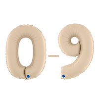 Grabo Midi Satin Cream Foil Numbers 0-9