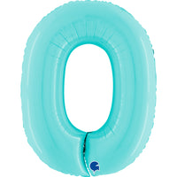 Grabo Pastel Blue Foil Numbers 0