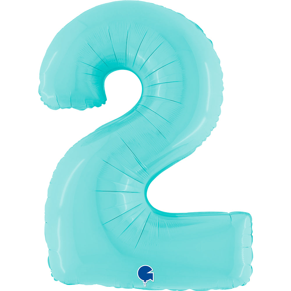 Grabo Pastel Blue Foil Numbers 2