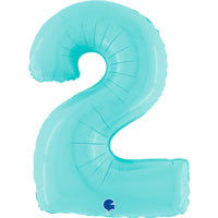 Grabo Pastel Blue Foil Numbers 2