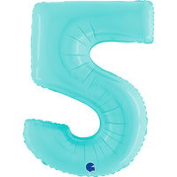 Grabo Pastel Blue Foil Numbers 5