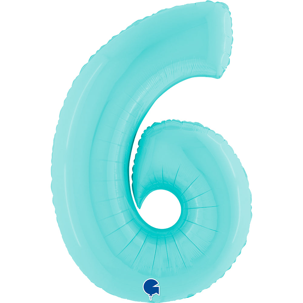 Grabo Pastel Blue Foil Numbers 6